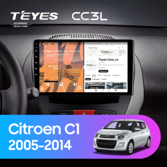 Штатная магнитола Teyes CC3L 4/32 Citroen C1 (2005-2014)