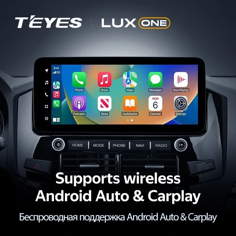 Штатная магнитола Teyes LUX ONE 6/128 Mitsubishi Pajero 4 V80 V90 (2006-2024) Тип-C