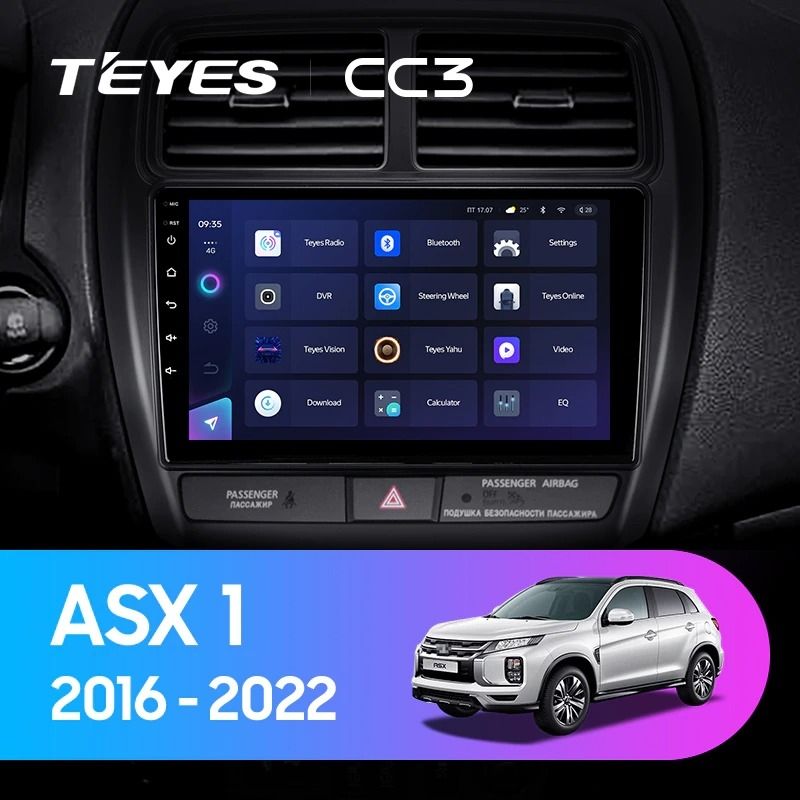 Штатная магнитола Teyes CC3 4/32 Mitsubishi ASX (2016-2022) Тип-B