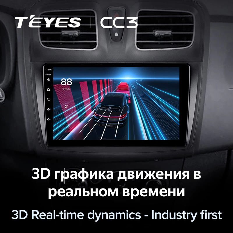 Штатная магнитола Teyes CC3 4/32 Renault Sandero 2 (2013-2022) F2