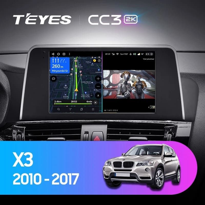 Штатная магнитола Teyes CC3 2K 4/64 BMW X3 F25 CIC (2010-2014)
