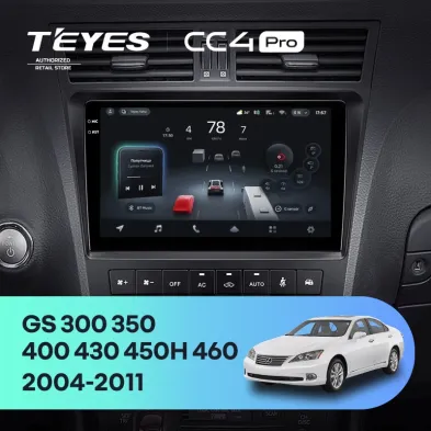 Штатная магнитола Teyes CC4 Pro 8/128 Lexus GS300 350 400 430 450h 460 (2004-2011)