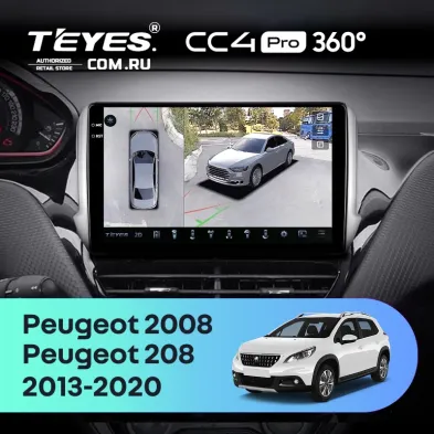Штатная магнитола Teyes CC4 Pro 360 12/256 Peugeot 208 (2013-2020)
