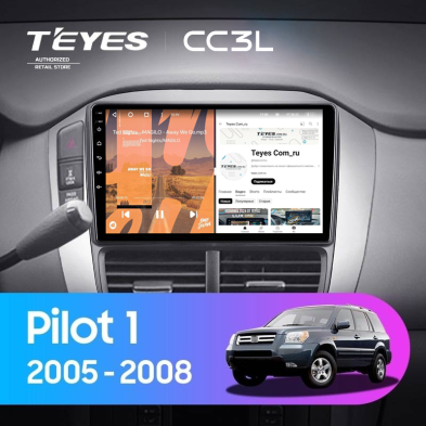 Штатная магнитола Teyes CC3L 4/32 Honda Pilot 1 (2005-2008)