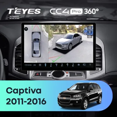 Штатная магнитола Teyes CC4 Pro 360 8/128 Chevrolet Captiva 1 (2011-2016) F2 (11")