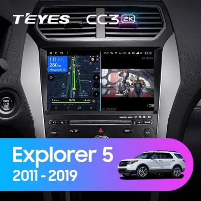 Штатная магнитола Teyes CC3 2K 6/128 Ford Explorer 5 (2011-2019) Тип-A
