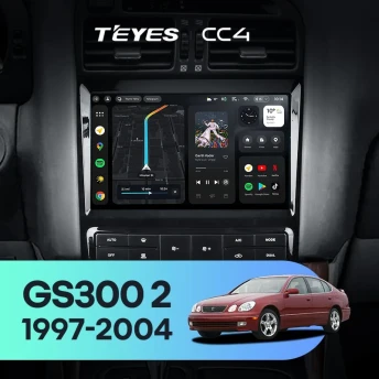 Штатная магнитола Teyes CC4 8/128 Lexus GS300 2 S160 (1997-2004) Тип-A