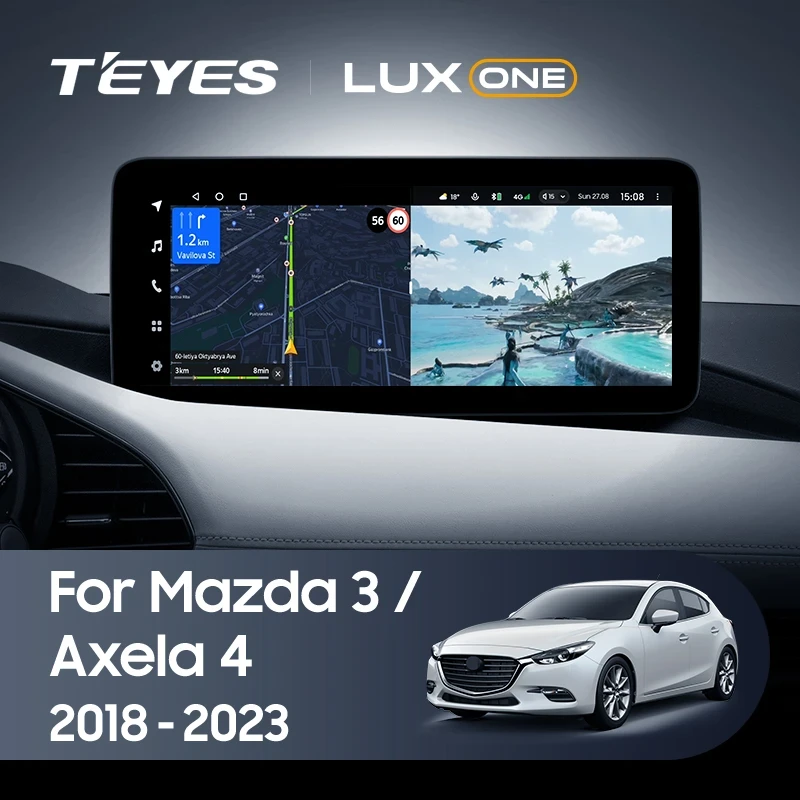 Штатная магнитола Teyes LUX ONE 4/32 Mazda 3 BP (2018-2023) Тип-A