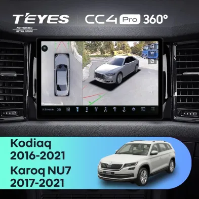 Штатная магнитола Teyes CC4 Pro 360 8/128 Skoda Kodiaq (2016-2021) Тип-B (11")
