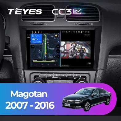 Штатная магнитола Teyes CC3 2K 4/32 Volkswagen Magotan (2007-2016)