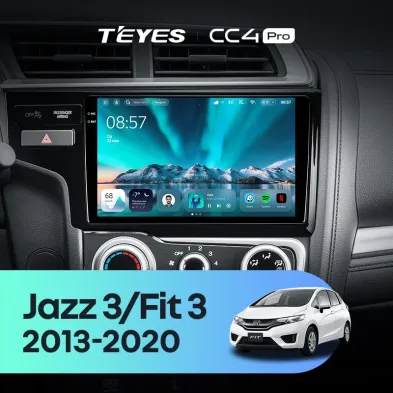 Штатная магнитола Teyes CC4 Pro 8/128 Honda Jazz 3 (2015-2020) Тип-B
