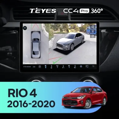 Штатная магнитола Teyes CC4 Pro 360 8/128 Kia Rio 4 (2016-2019) Тип-B (13")