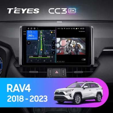 Штатная магнитола Teyes CC3 2K 6/128 Toyota RAV4 5 XA50 (2018-2023) F2 Тип-A