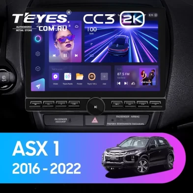 Штатная магнитола Teyes CC3 2K 6/128 Mitsubishi ASX (2016-2026) Тип-A (13" с кнопками)