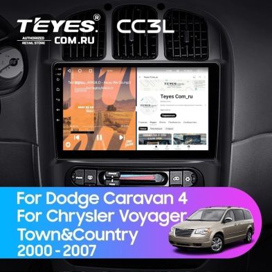 Штатная магнитола Teyes CC3L 4/64 Dodge Caravan 4 (2000-2007) Тип-A