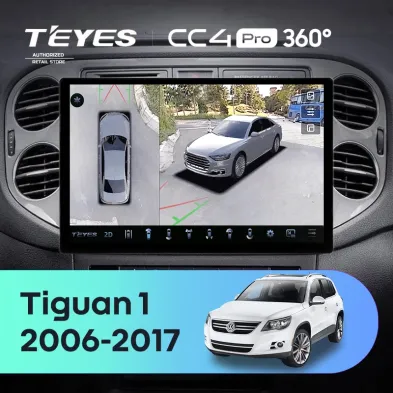 Штатная магнитола Teyes CC4 Pro 360 8/128 Volkswagen Tiguan 1 NF (2006-2016) F2 (13")