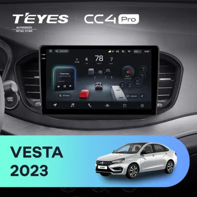 Штатная магнитола Teyes CC4 Pro 12/256 Lada Vesta 2023+ F2 Тип-B
