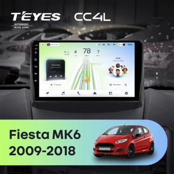 Штатная магнитола Teyes CC4L 6/64 Ford Fiesta 6 (2009-2018) F1 Тип-A