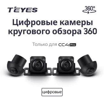 Цифровые камеры кругового обзора Teyes Digital 360° для CC4 PRO