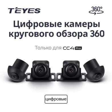 Цифровые камеры кругового обзора Teyes Digital 360° для CC4 PRO