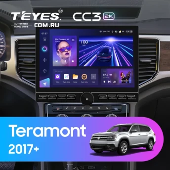 Штатная магнитола Teyes CC3 2K 6/128 Volkswagen Teramont 2017+ (13" с кнопками)