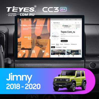 Штатная магнитола Teyes CC3 2K 6/128 Suzuki Jimny JB64 (2018-2020) (11")