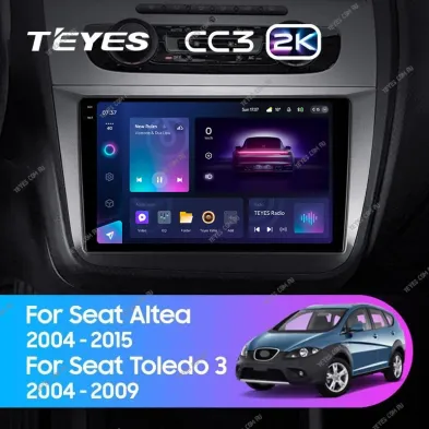 Штатная магнитола Teyes CC3 2K 360 6/128 Seat Toledo 3 (2004-2009)