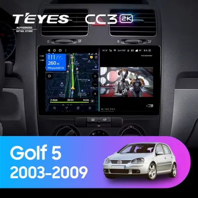 Штатная магнитола Teyes CC3 2K 6/128 Volkswagen Golf 5 (2003-2009) F2