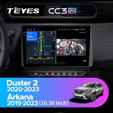 Штатная магнитола Teyes CC3 2K 6/128 Renault Duster HM 2 (2020-2023) F1