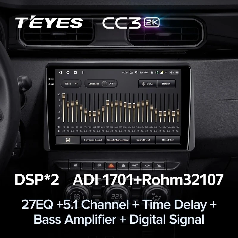 Штатная магнитола Teyes CC3 2K 6/128 Renault Duster HM 2 (2020-2023) F1
