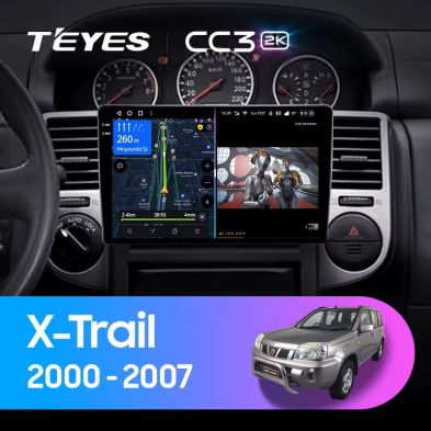 Штатная магнитола Teyes CC3 2K 4/64 Nissan X-Trail 1 T30 (2000-2007) F2