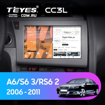 Штатная магнитола Teyes CC3L 4/32 Audi S6 3 (2006-2011)