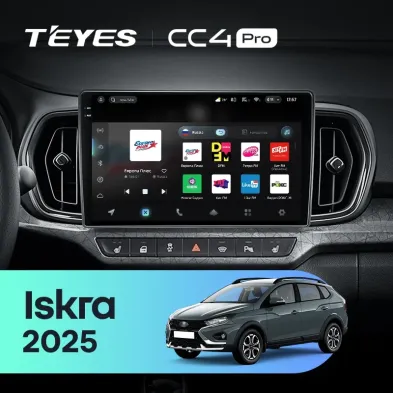 Штатная магнитола Teyes CC4 Pro 12/256 LADA Iskra SW Cross 2025 Тип-B