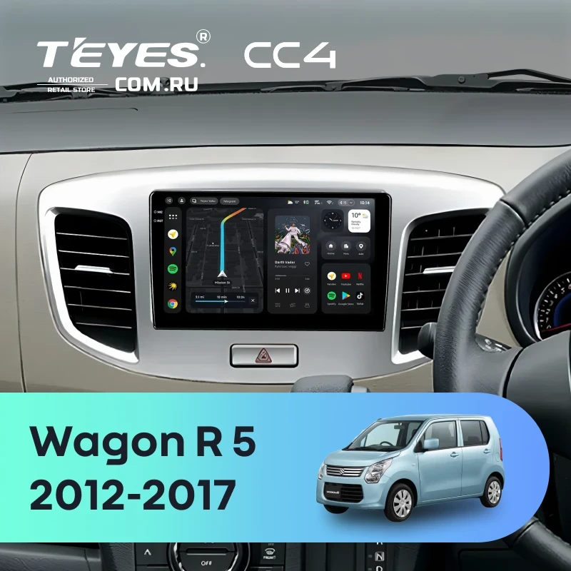 Штатная магнитола Teyes CC4 6/64 Suzuki Wagon R 5 (2012-2017) (без штатной камеры)