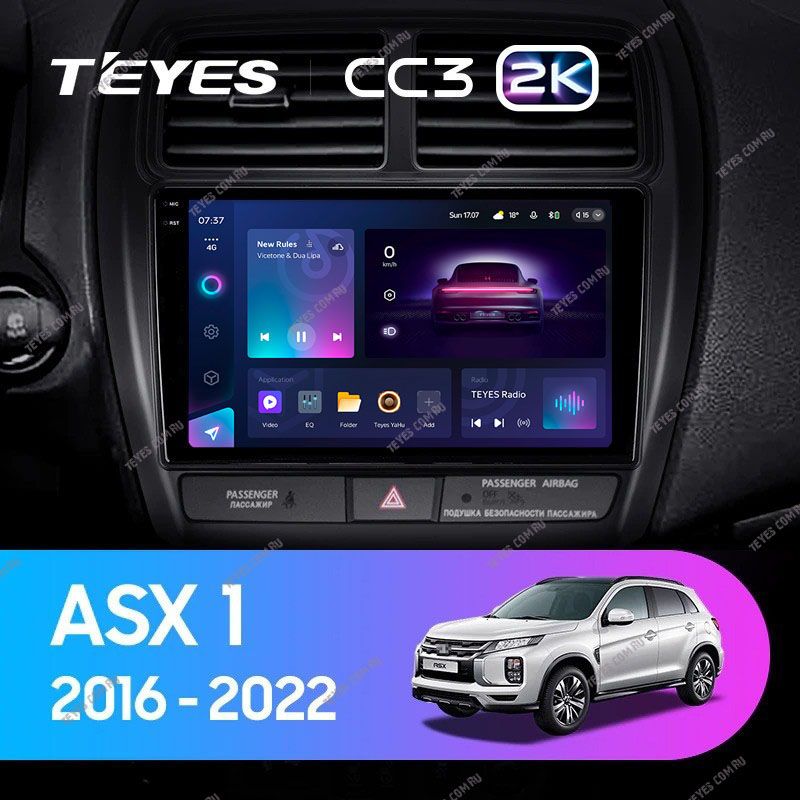 Штатная магнитола Teyes CC3 2K 6/128 Mitsubishi ASX (2016-2022) Тип-B