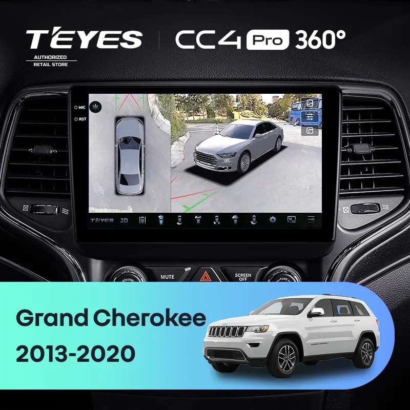 Штатная магнитола Teyes CC4 Pro 360 12/256 Jeep Grand Cherokee WK2 (2013-2020) F1
