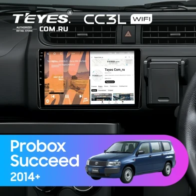 Штатная магнитола Teyes CC3L WiFi 2/32 Toyota Succeed (2014-)