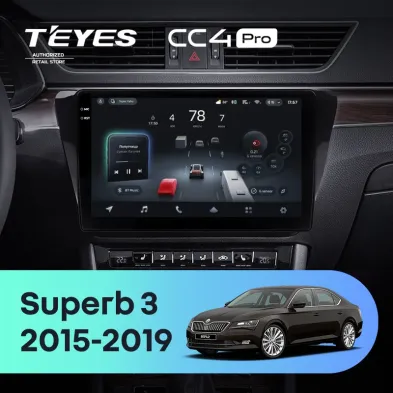 Штатная магнитола Teyes CC4 Pro 8/128 Skoda Superb 3 (2015-2019)