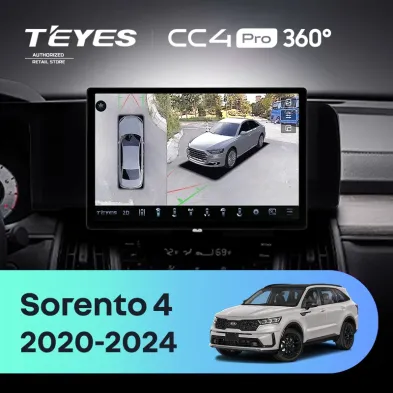 Штатная магнитола Teyes CC4 Pro 360 8/128 Kia Sorento 4 MQ4 (2020-2024) (11")