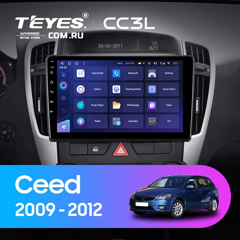 Штатная магнитола Teyes CC3L 4/32 Kia Ceed (2009-2012)