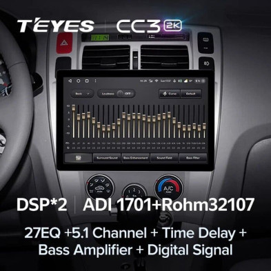 Штатная магнитола Teyes CC3 2K 4/64 Hyundai Tucson 1 (2004-2009) F1 (11")