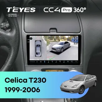 Штатная магнитола Teyes CC4 Pro 360 8/128 Toyota Celica T230 (1999-2006)