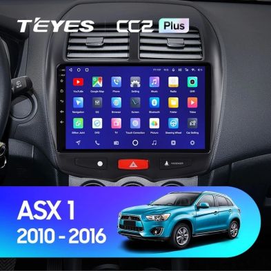 Штатная магнитола Teyes CC2 Plus 4/64 Mitsubishi ASX 1 (2010-2016) Тип-A