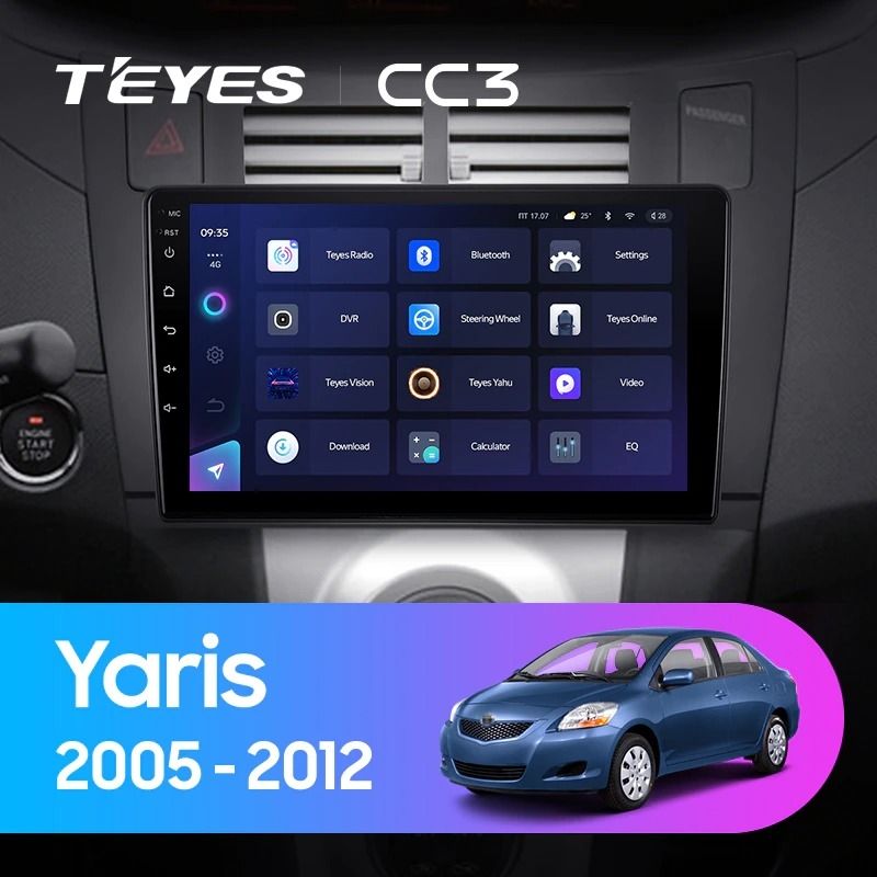 Штатная магнитола Teyes CC3 4/32 Toyota Yaris XP90 (2005-2012) F1
