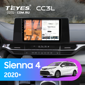 Штатная магнитола Teyes CC3L 4/64 Toyota Sienna 4 (2020-)