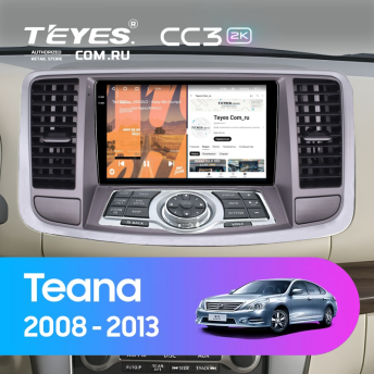 Штатная магнитола Teyes CC3 2K 360 6/128 Nissan Teana 2 J32 (2008-2013) F2 Тип-B