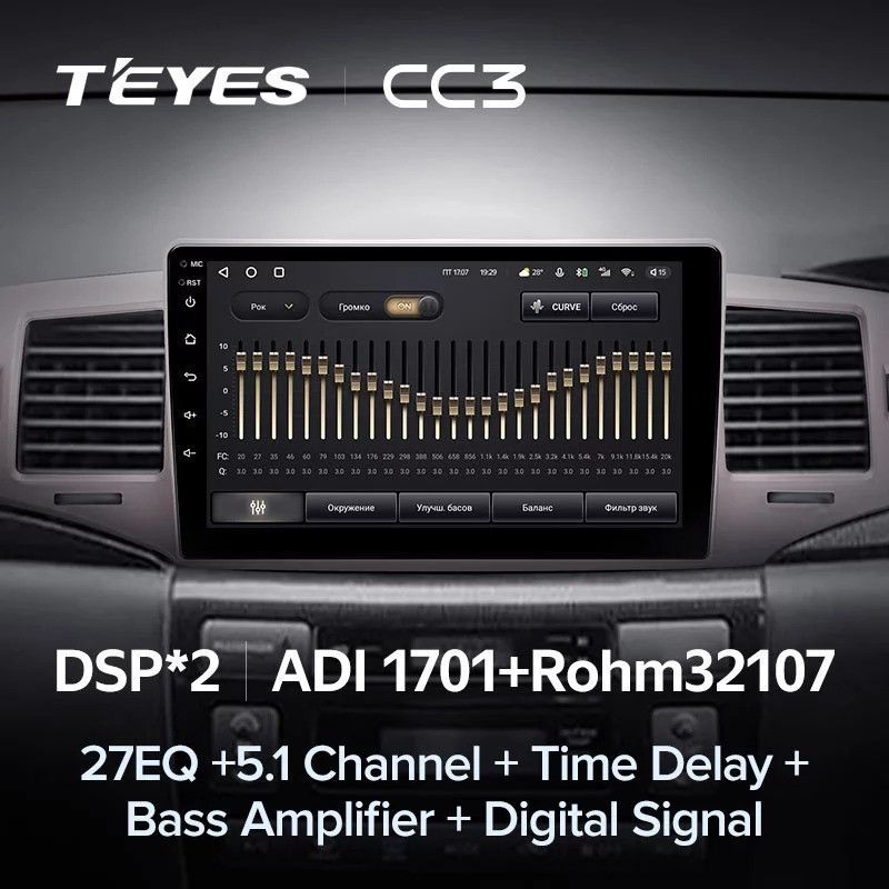Штатная магнитола Teyes CC3 4/32 Toyota Corolla 9 E120 (2004-2006)