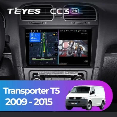 Штатная магнитола Teyes CC3 2K 4/64 Volkswagen Transporter (T5) (2009-2015)