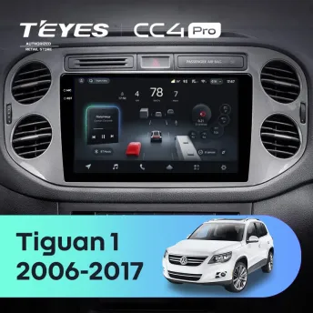 Штатная магнитола Teyes CC4 Pro 12/256 Volkswagen Tiguan 1 NF (2006-2017) F2