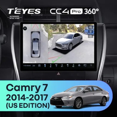 Штатная магнитола Teyes CC4 Pro 360 12/256 Toyota Camry 7 XV 50 55 (2014-2017) (North America) (11")